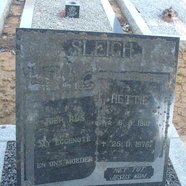 SLEIGH Hettie 1910-1976