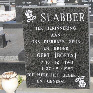 SLABBER Gert 1961-1980