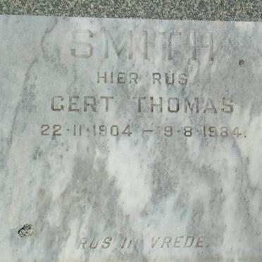 SMITH Gert Thomas 1904-1984