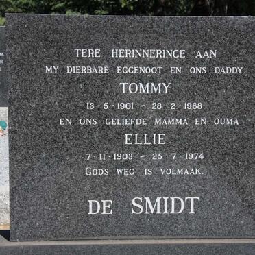 SMIDT Tommy, de 1901-1968 & Ellie 1903-1974