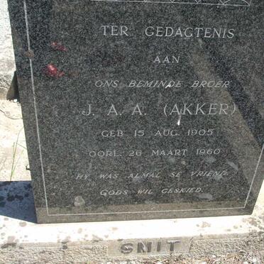 SMIT J.A.A. 1905-1960