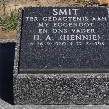 SMIT H.A. 1920-1993