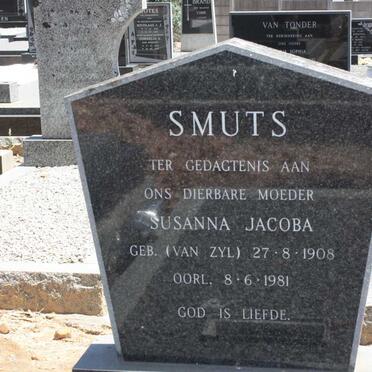 SMUTS Susanna Jacoba nee VAN ZYL 1908-1981