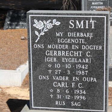SMIT Carl F.C. 1934-1996 & Gerbrecht C. EYGELAAR 1942-1987