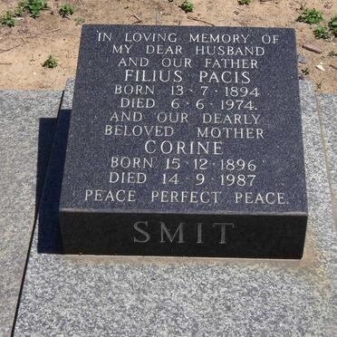 SMIT Filius Pacis 1894-1974 & Corine 1896-1987