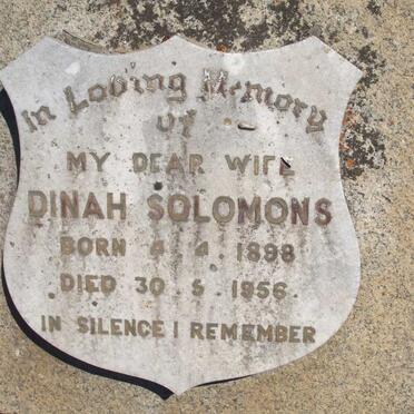 SOLOMON Dinah 1898-1956