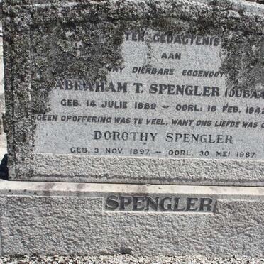 SPENGLER Abraham T. 1889-1942 & Dorothy 1897-1987