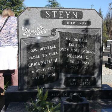 STEYN Christoffel H. 1924-2001 & Helena C. 1923-1987