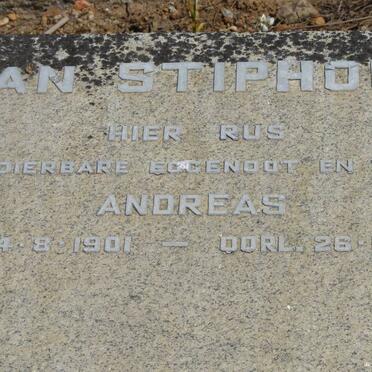 STIPHOUT Andreas, van 1901-1966