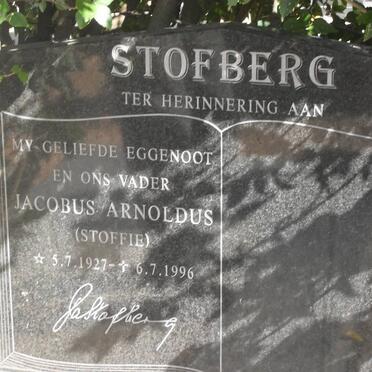 STOFBERG Jacobus Arnoldus 1927-1996
