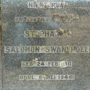SWANEPOEL Stephanus Salomon 1911-1946