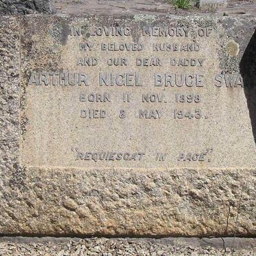SWAN Arthur Nigel Bruce 1898-1943
