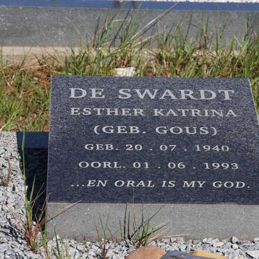 SWARDT Esther Katrina, de nee GOUS 1940-1993