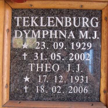 TEKLENBURG Theo. J.J. 1931-2006 &amp; Dymphna M.J. 1929-2002