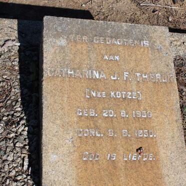 THERON Catharina J.F. nee KOTZE 1858-1950
