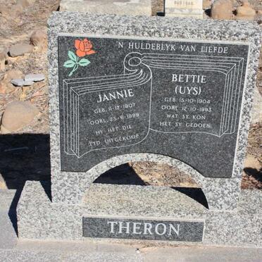 THERON Jannie 1907-1999 &amp; Bettie UYS 1904-1993