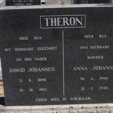 THERON Dawid Johannes 1898-1967 &amp; Anna Johanna 1906-1978