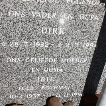 THERON Dirk 1932-1994 &amp; Ibie BOTHMA 1937-1996