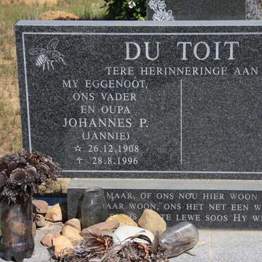 TOIT Johannes P., du 1908-1996