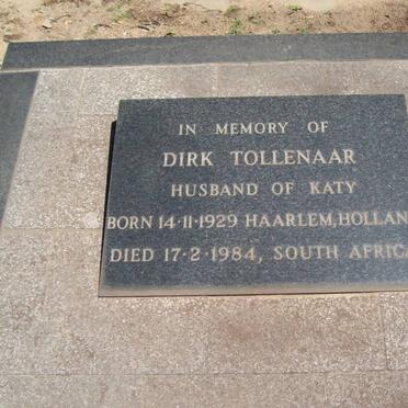 TOLLENAAR Dirk 1929-1984