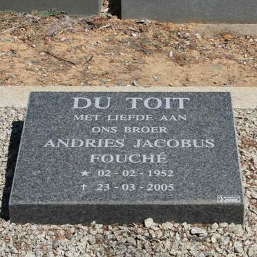 TOIT Andries Jacobus Fouché, du 1952-2005