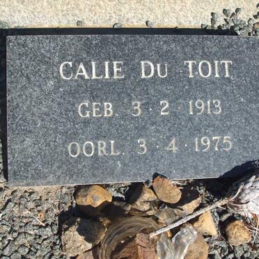 TOIT Calie, du 1913-1975