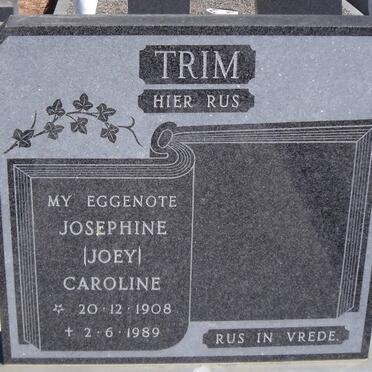 TRIM Josephine Caroline 1908-1989