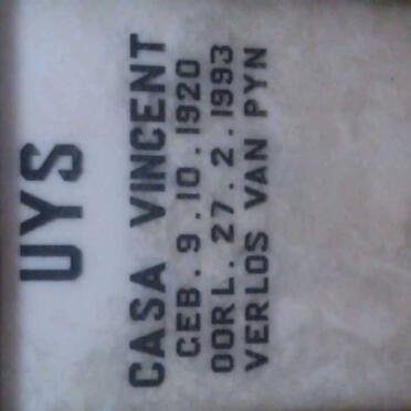 UYS Casa Vincent 1920-1993