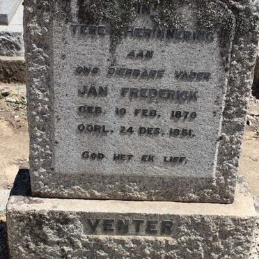 VENTER Jan Hendrick 1870-1951