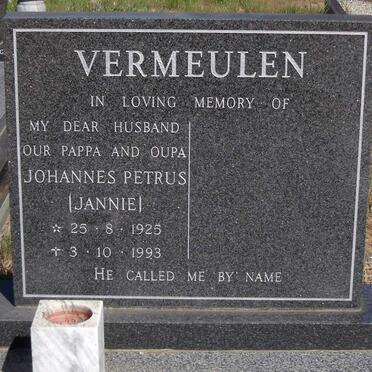 VERMEULEN Johannes Petrus 1925-1993
