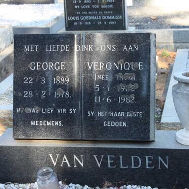 VELDEN George, van 1889-1978 &amp; Veronique THOM 1902-1982