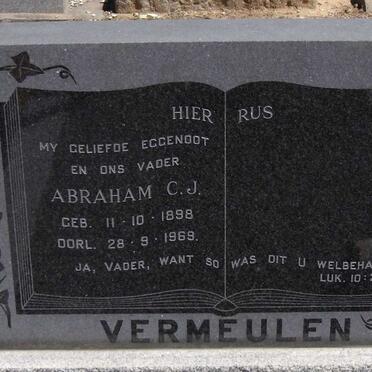 VERMEULEN Abraham C.J. 1898-1969