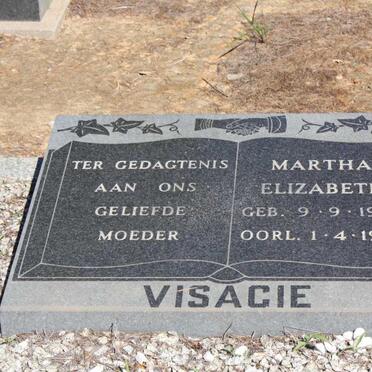 VISAGIE Martha Elizabeth 1906-1987