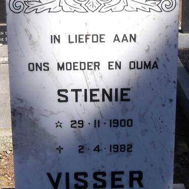 VISSER Stienie 1900-1982