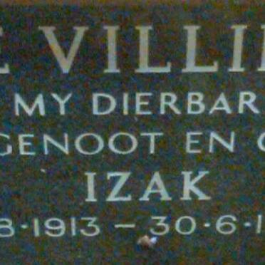 VILLIERS Izak, de 1913-1995
