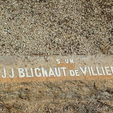 VILLIERS J.J. Blignaut, de