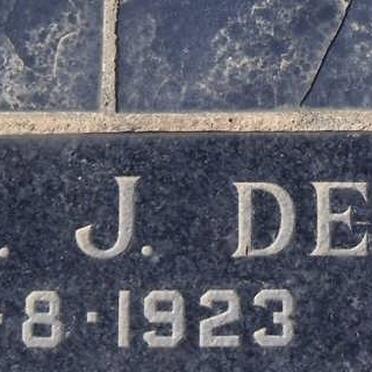 VILLIERS B.M.J., de 1923-1996