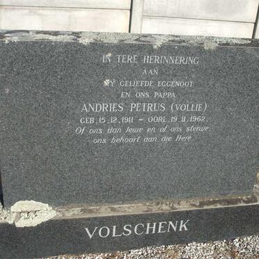 VOLSCHENK Andries Petrus 1911-1962