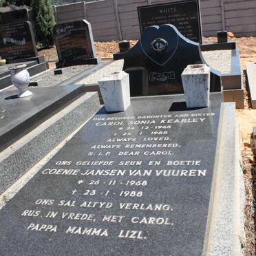 VUUREN Coenie, Jansen van 1968-1988 :: KEARLEY Carol Sonia 1968-1988