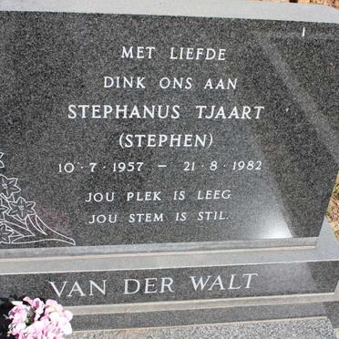 WALT Stephanus Tjaart, van der 1957-1982