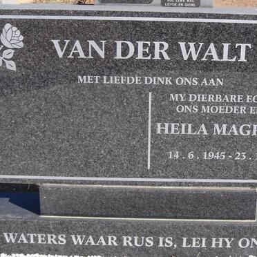 WALT Heila Magrietha, van der 1945-2000