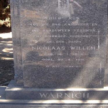 WARNICH Nicolaas Willem 1900-1951