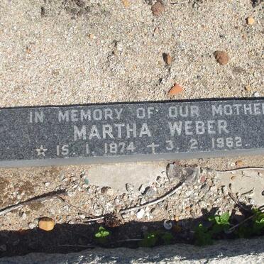 WEBER Martha 1874-1962