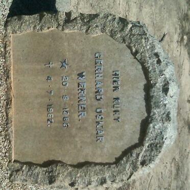 WERNER Gerhard Oskar 1886-1962