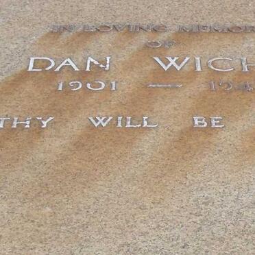 WICHT Dan 1901-1943