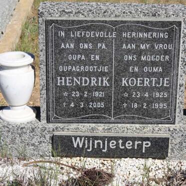 WIJNJETERP Hendrik 1921-2005 & Koertje 1925-1995