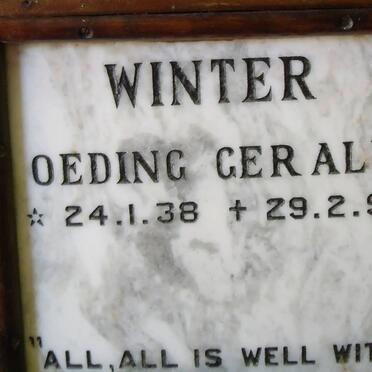 WINTER Oeding Gerald 1938-1992
