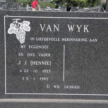 WYK J.J., van 1927-1983