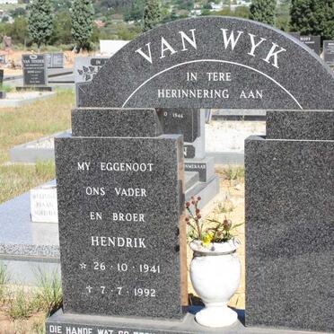 WYK Hendrik, van 1941-1992