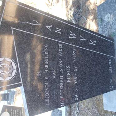 WYK Kobus, van 1936-1978